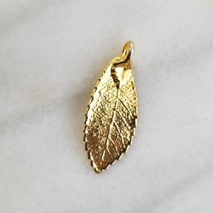 Gold leaf pendant